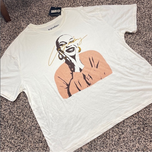 Legendary Rootz Cream Graphic T-Shirt Relaxed Oversized Size Large | NWT - Picture 2 of 4